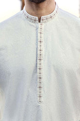 EG-1443 | Semi-Stitched Summer White Series Eid Gala By Riwaj Men Swear